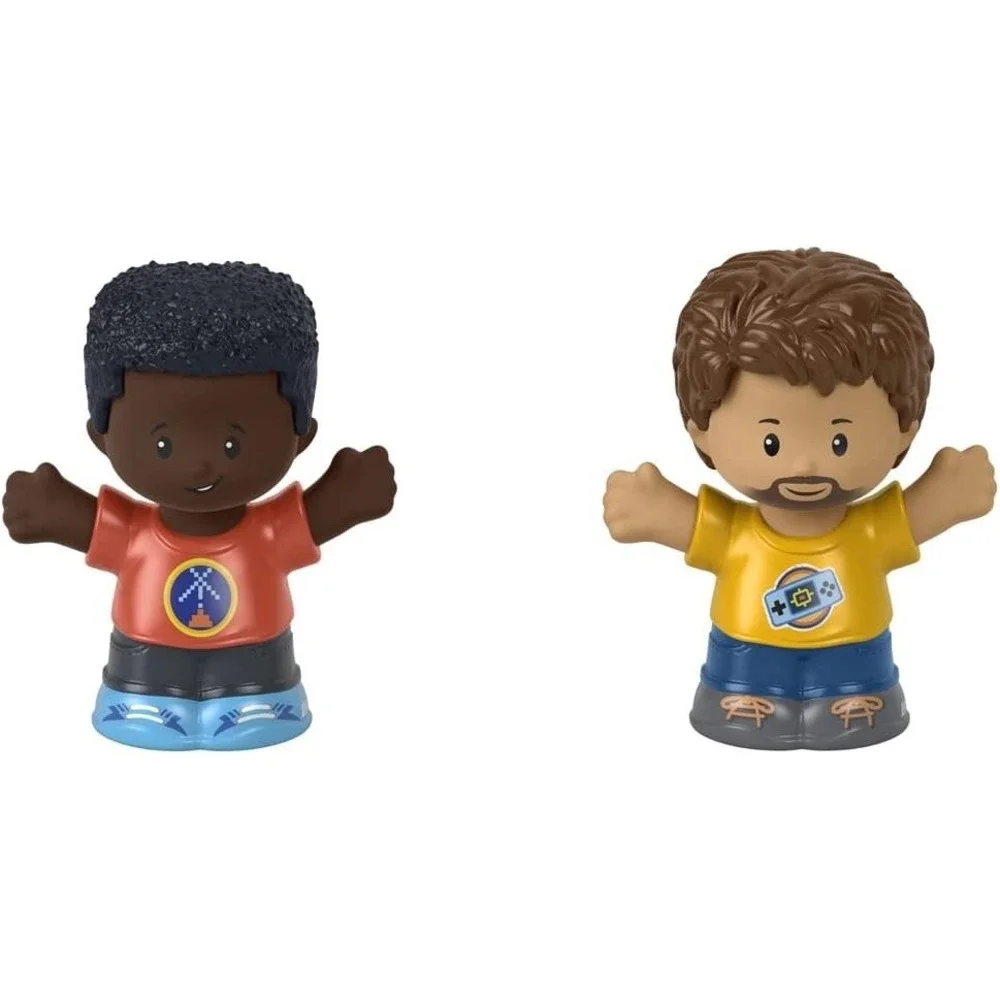 Fisher-Price Little People Figure Sets Friends w/ Space Dinosaur Shirts & Gamers